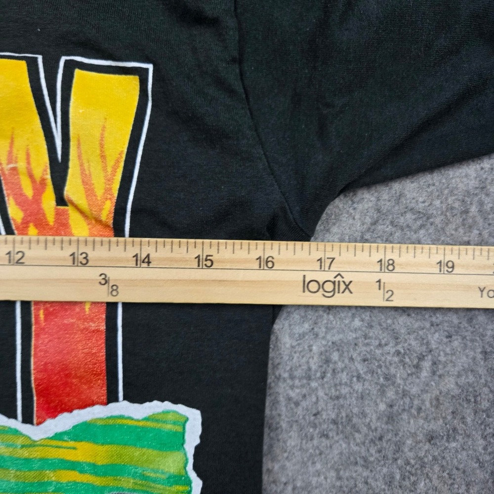 Vintage Indy Car Racing T Shirt Mens Small Black 90s Single Stitch USA Signed - Picture 10 of 13